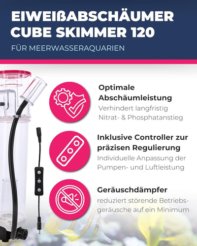 Dupla Marin Cube Skimmer 120 Eiweissabschäumer für Meerwasseraquarien (inklusive Controller)