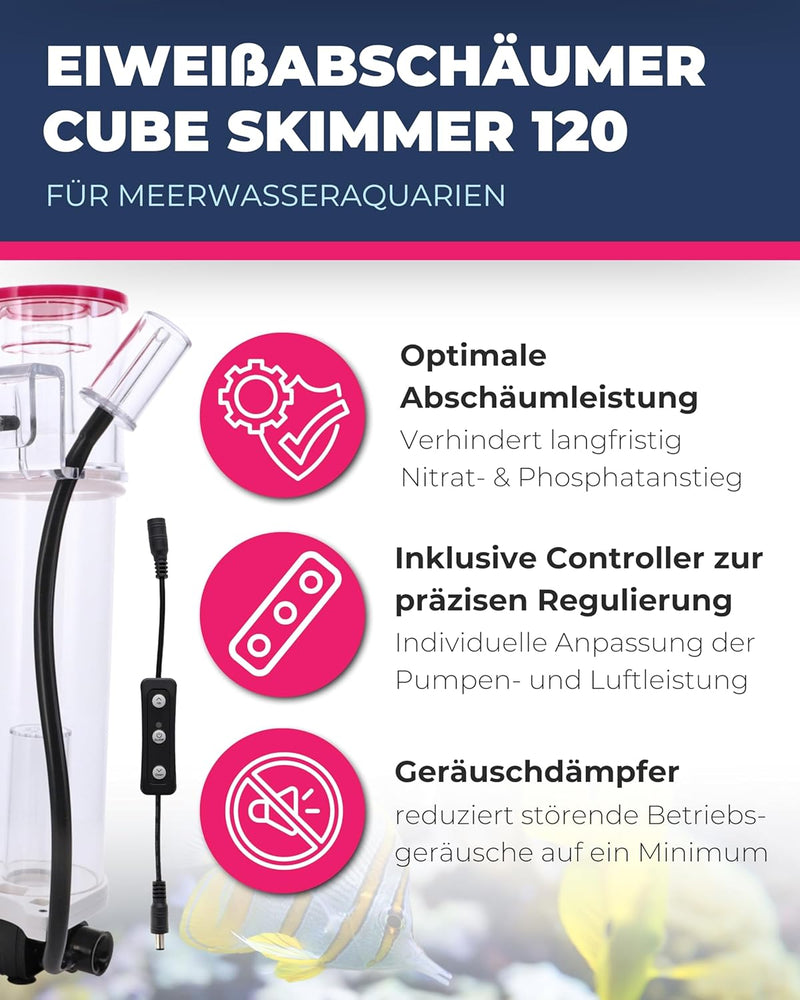 Dupla Marin Cube Skimmer 120 Eiweissabschäumer für Meerwasseraquarien (inklusive Controller)