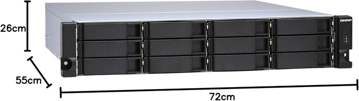 QNAP NAS Storage RACKST 12BAY 2U/TL-R1200S-RP