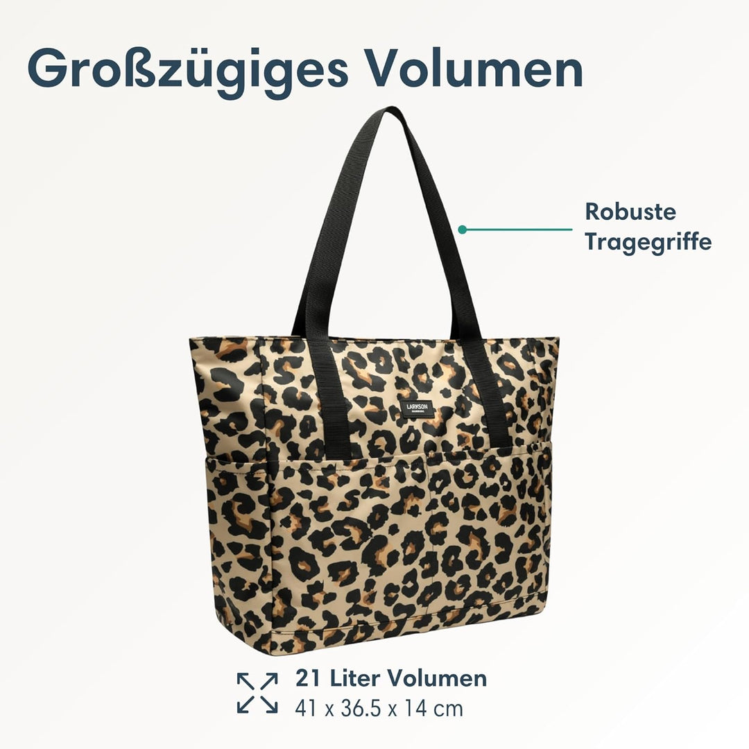 LARKSON Strandtasche Damen & Herren - Linn - Grosse Beach Bag für Strand, Schwimmbad, Pool - Tote Ba