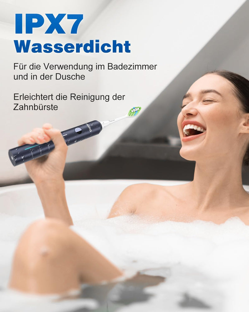 Elektrische Zahnbürste, Zahnbürste Elektrisch, Zahnbürste Für Empfindliche Personen, 45000VPM, 5 Mod