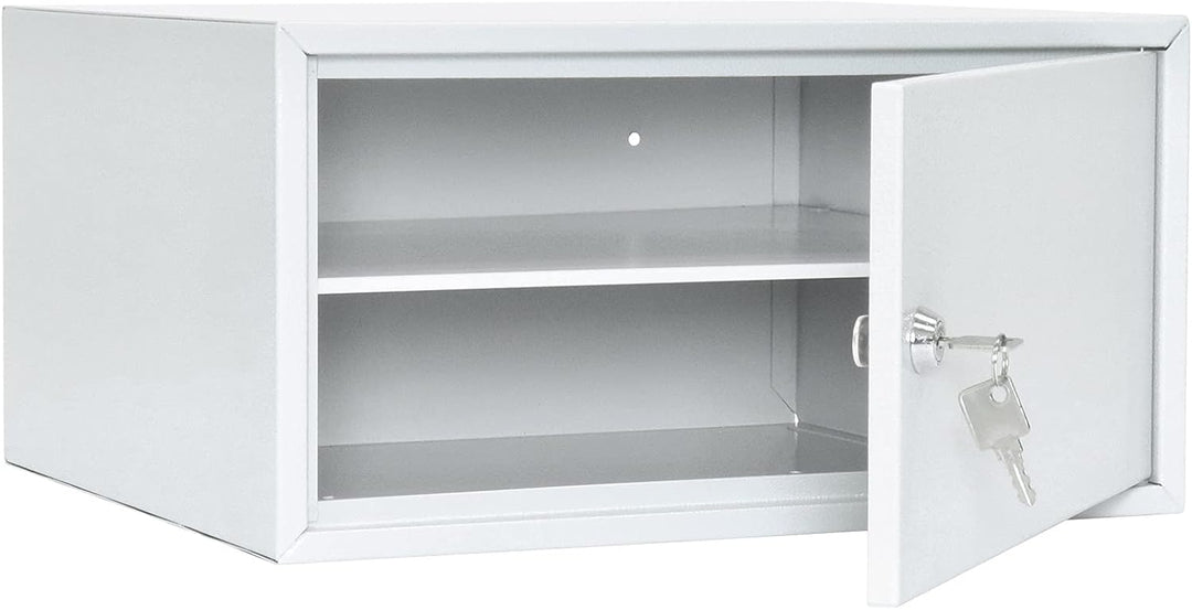 Rottner Wertfach Home Case 4, Zylinderschloss, Lichtgrau, BxH 370x190 mm, Befestigungsmaterial inklu