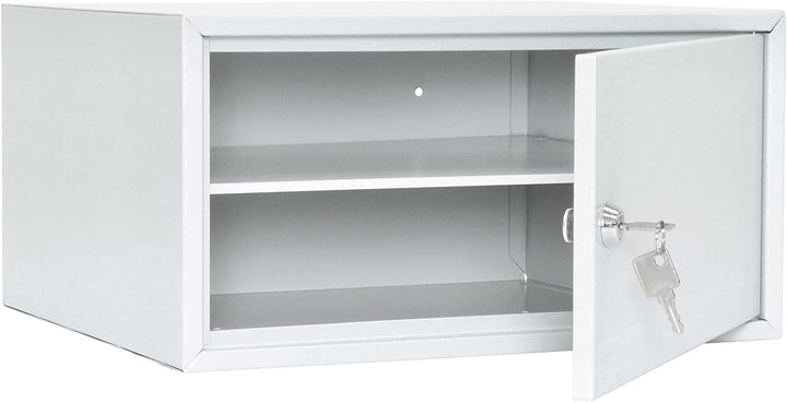 Rottner Wertfach Home Case 4, Zylinderschloss, Lichtgrau, BxH 370x190 mm, Befestigungsmaterial inklu