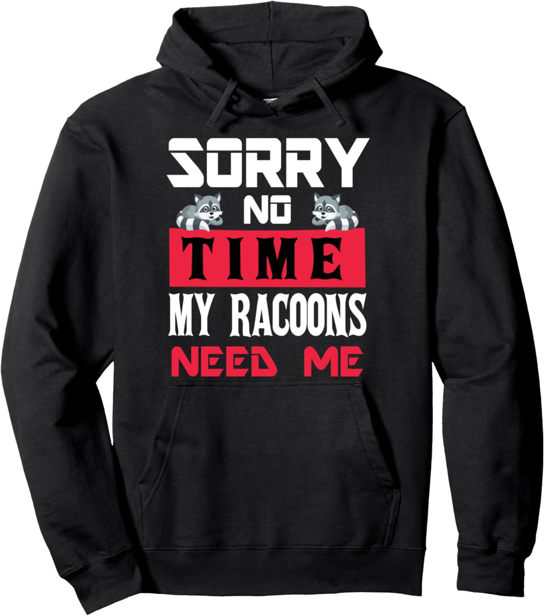 Lustiger Waschbär für Damen und Herren Pullover Hoodie