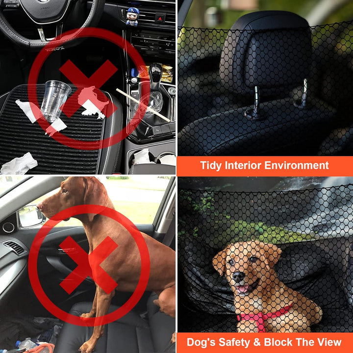 Hundegitter für den Kofferraum, grosses Auto, Hunde-Absperrnetz, Sicherheitsnetz für Hunde, Haustier