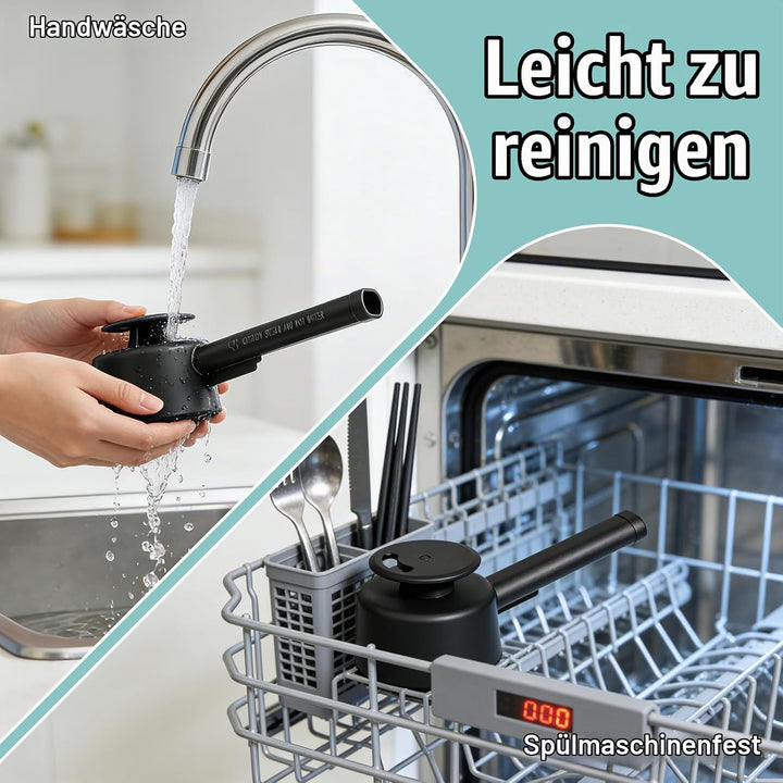 Dampfumleiter kompatibel mit Thermomix TM7, Zubehör mit Sicherheitsgriff, Dampfumlenk Aufsatz zur Sc