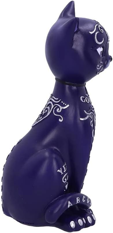 Nemesis Now Lila Mystic Kitty Ouija Katzenfigur 26 cm Figur, Harz, violett 26 cm Violett, 26 cm Viol