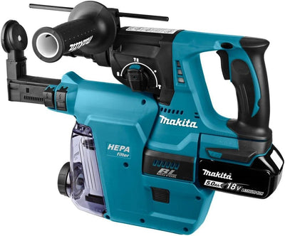 Makita Akku-Kombihammer Für SDS-PLUS 18 V / 5,0 Ah, 2 Akkus + Ladegerät Im MAKPAC Ladegerät im MAKPA