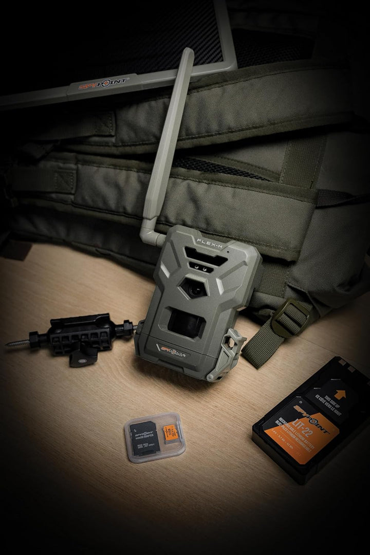Spypoint Flex-M Twin-Pack - Wildkameras mit Foto- & Videoübertragung, 28 Megapixel, Wildtierkamera m
