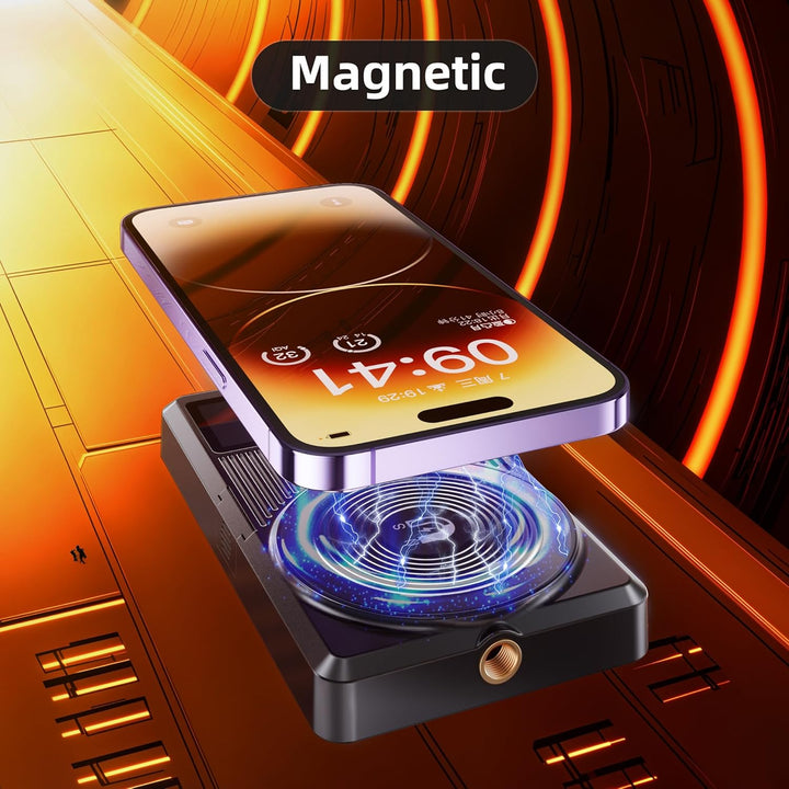 Magnetisches RGB Video Selfie-Licht für iPhone Magsafe & OLED Display | Tragbare Phone/Kamera Beleuc