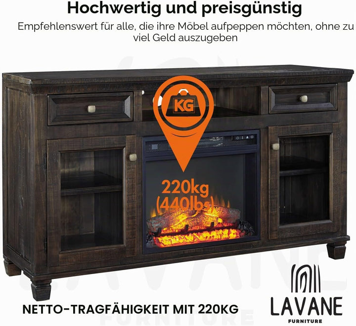 La Vane Möbelbeine aus Holz, geschnitzte Geometrie, unlackiert, Ersatzfüsse mit Montageplatte und Sc