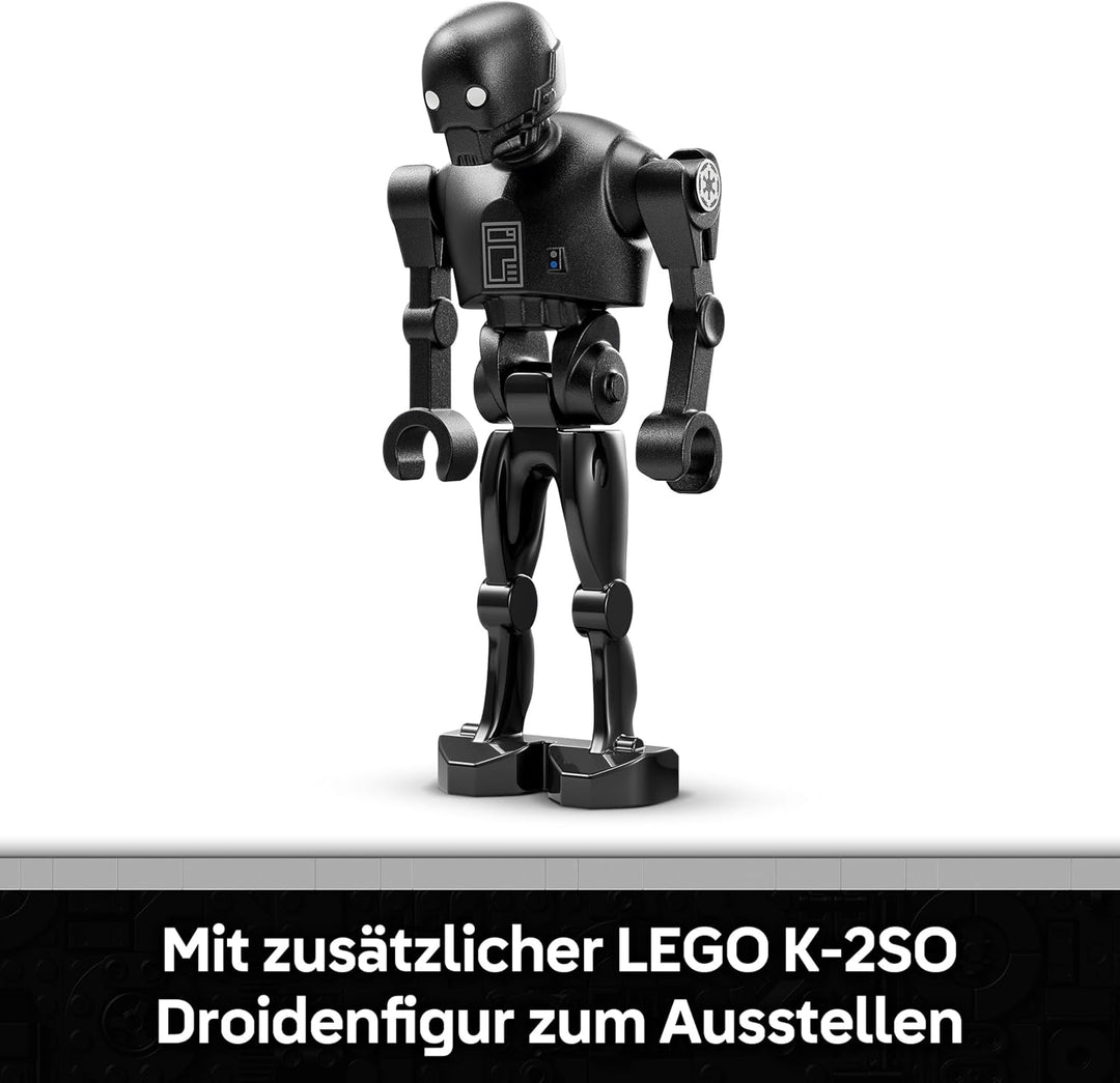 LEGO Star Wars 75434 Sicherheitsdroide K-2SO Spielzeug - Figur zum Bauen & Ausstellen, Sammler-Model