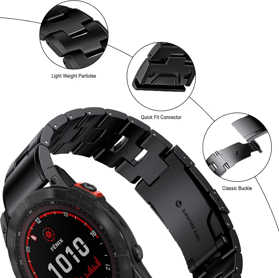 SumRioo QuickFit 26mm Armband für Garmin Fenix 7X Pro Solar/7X Pro/7X Solar/7X/6X Solar/6X Pro/6X/5X