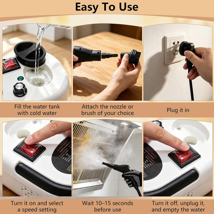 Dampfreiniger Handgerät, Handdampfreiniger Tragbarer Steam Cleaner