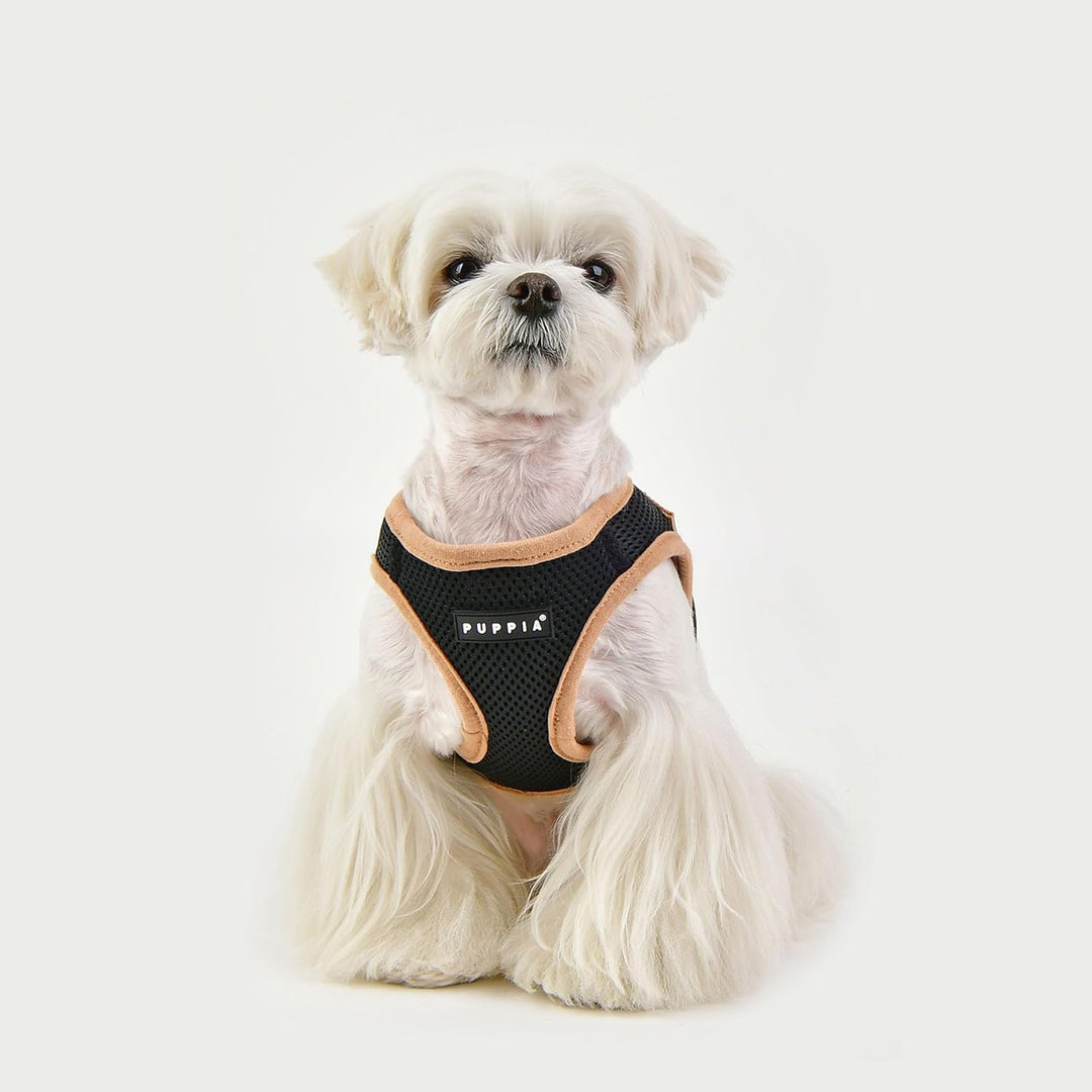 Puppia Soft Vest Harness B II Schwarz XXL Hundegeschirr - 150 g