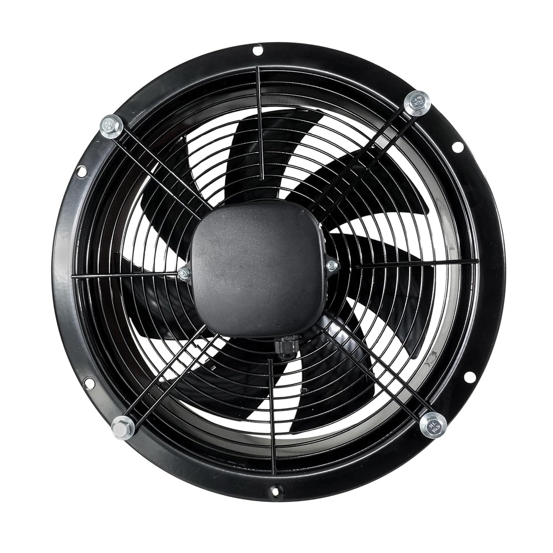 SYSTERM Wandventilator Axialventilator Lüfter mit Kugellagern, Stahl Industrieventilator für Dauerbe