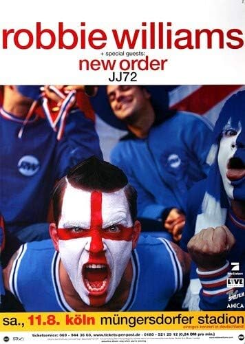 Robbie Williams - New Order, Köln 2001 » Konzertplakat/Premium Poster | Live Konzert Veranstaltung |