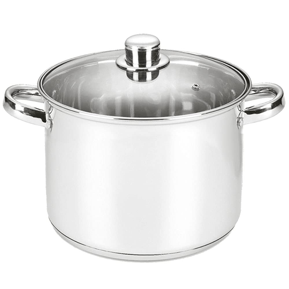 Michelino 3,5 Liter Edelstahl-Kochtopf mit Glasdeckel
