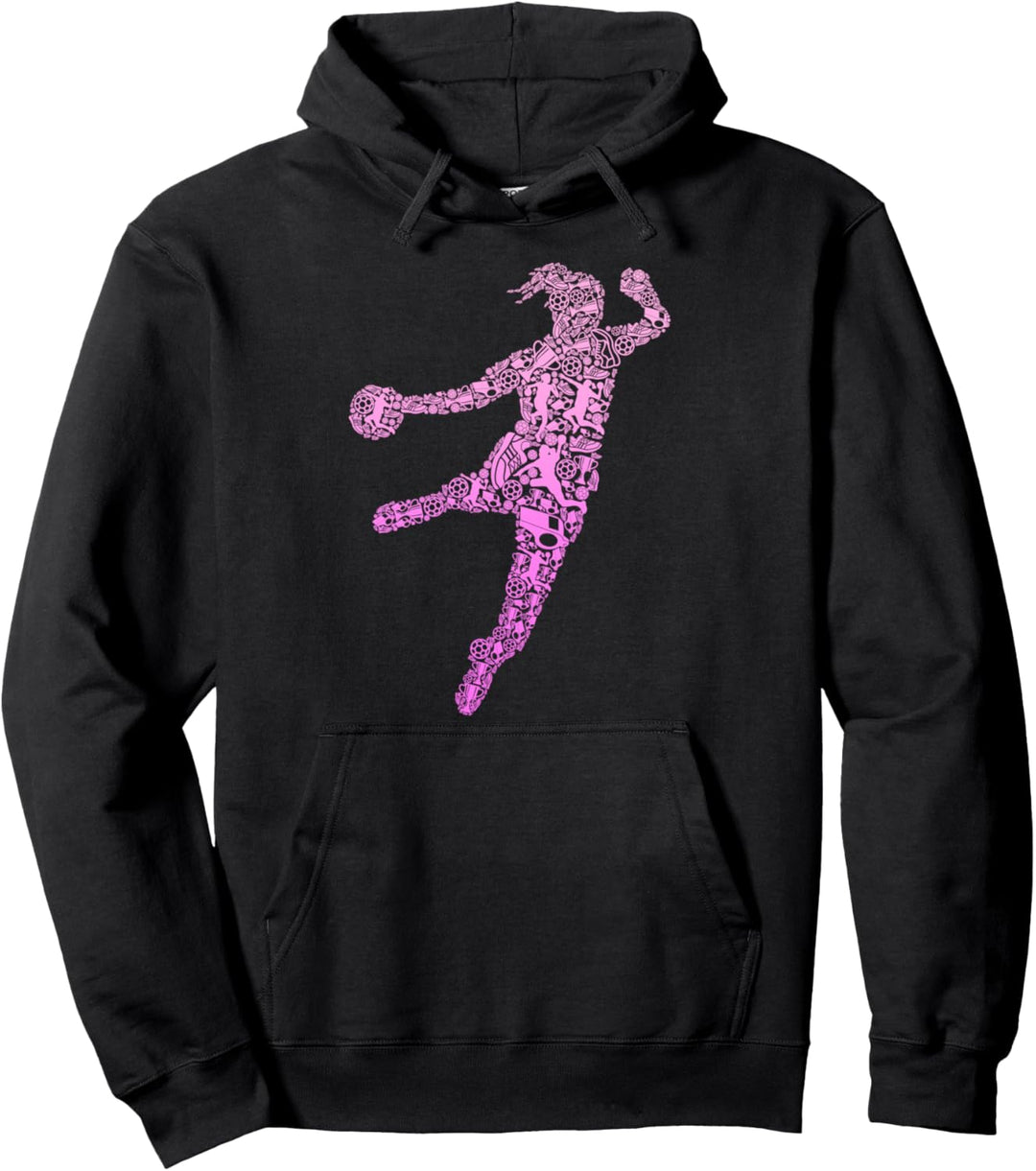 Handball Handballerin Handballspieler Mädchen Kinder Frauen Pullover Hoodie