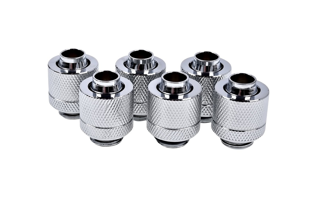Alphacool 17229 Eiszapfen 13/10mm Anschraubtülle G1/4 - Chrome Sixpack Wasserkühlung Anschlüsse