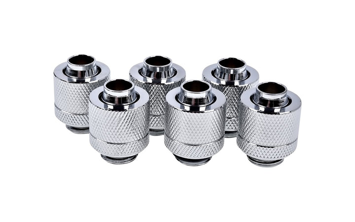Alphacool 17229 Eiszapfen 13/10mm Anschraubtülle G1/4 - Chrome Sixpack Wasserkühlung Anschlüsse