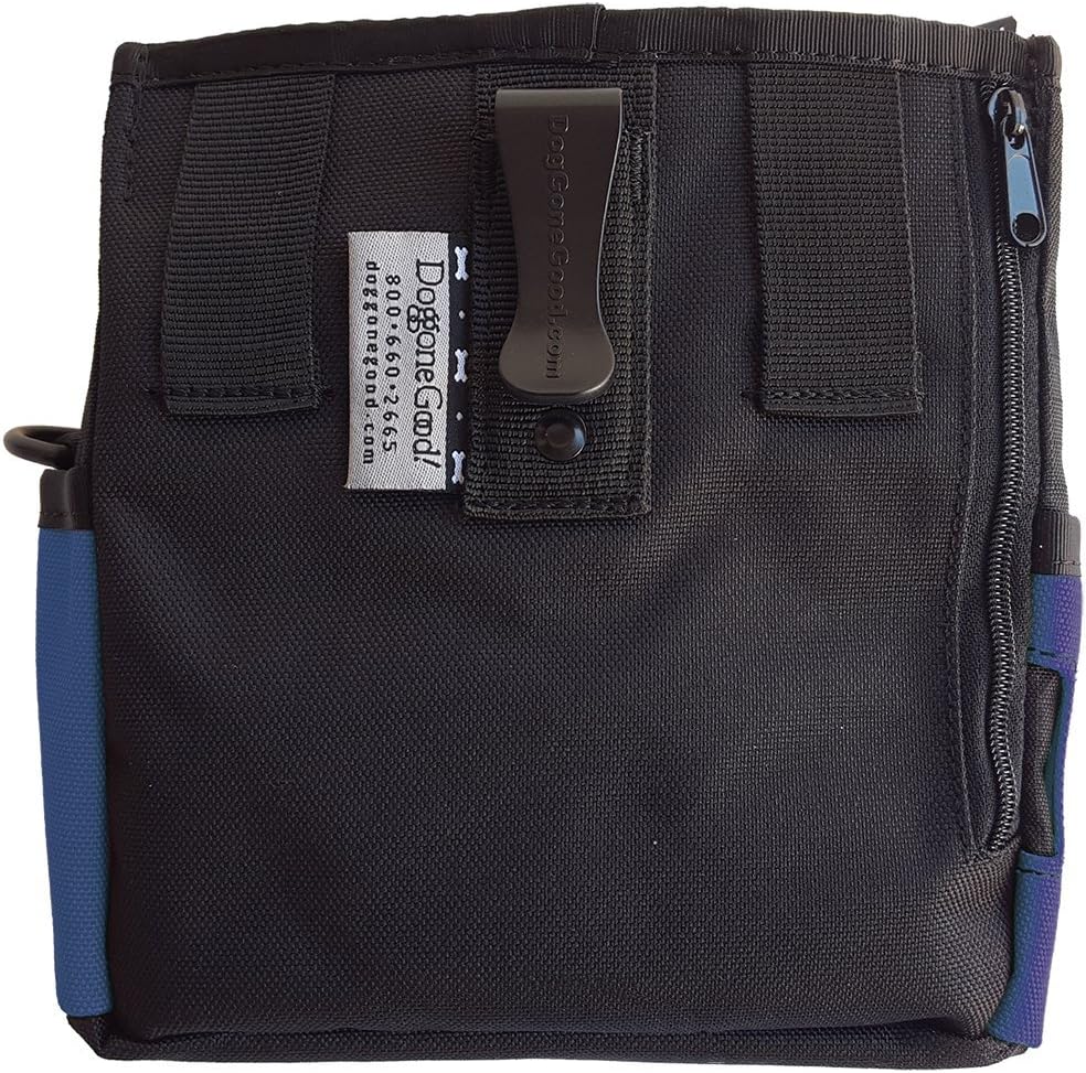 Doggone Good Rapid Rewards Deluxe Dog Training Bag with Belt with belt blau, with belt blau
