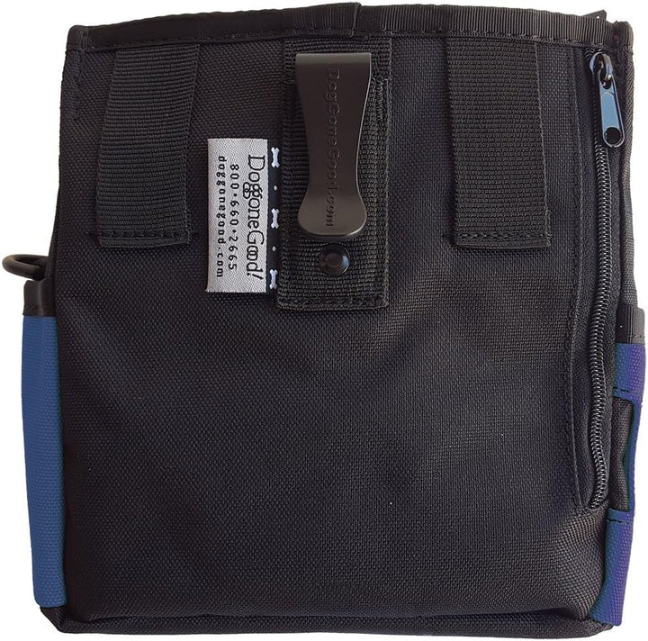 Doggone Good Rapid Rewards Deluxe Dog Training Bag with Belt with belt blau, with belt blau