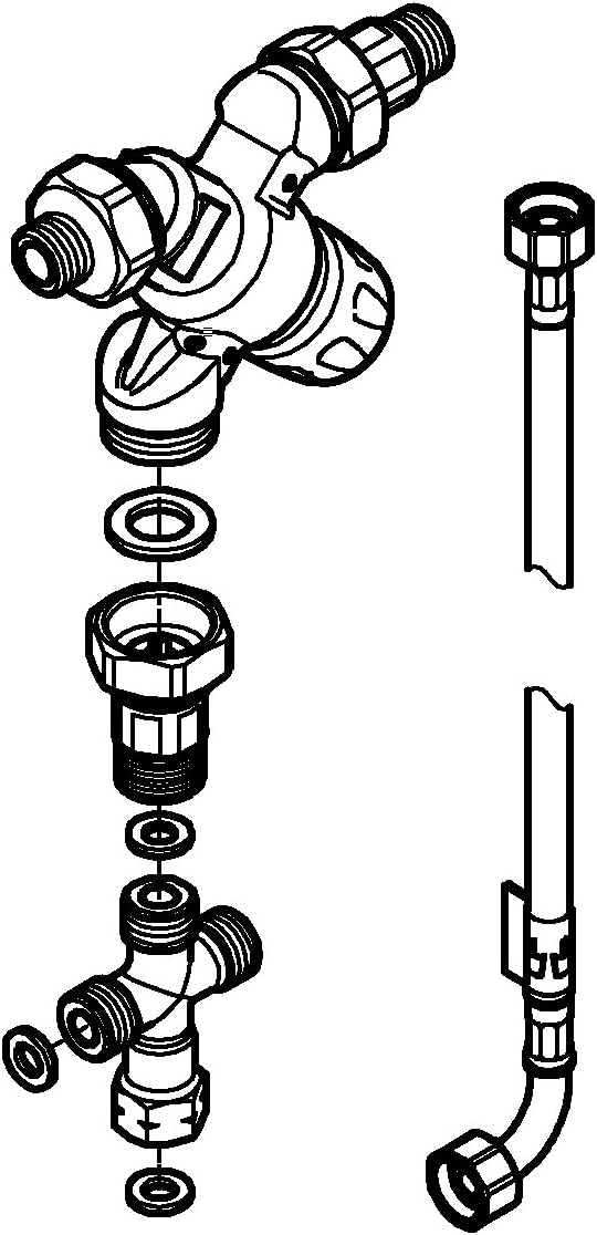Grohe Red, Sicherungstechnik - Mischventil, Chrom, 40841001, keine Keine keine Mischventil für ColdF