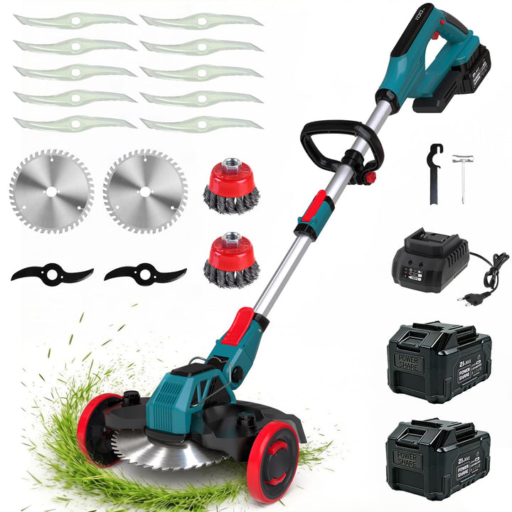 Akku Rasentrimmer für Makita-Akkus 3-in-1 Freischneider &amp; Kantenschneider | Rasentrimmer mit Unkraut