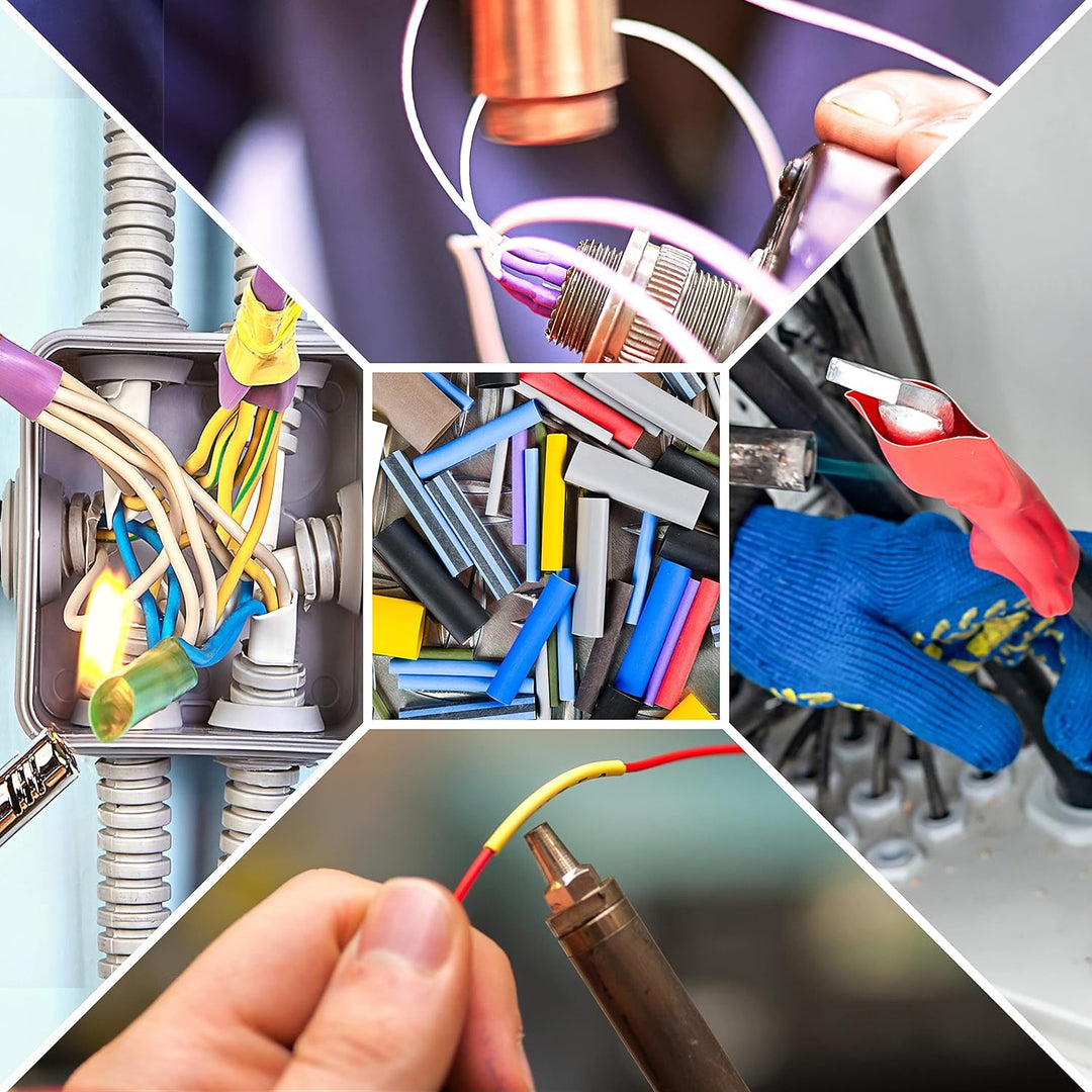 ISOLATECH Schrumpfschlauch Meterware blau mit Kleber Ø 40mm 4 Meter Schrumpfverhältnis 2:1 Set Polyo