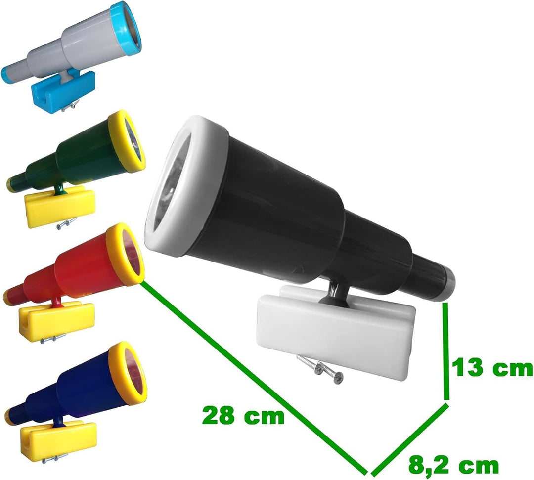 Zubehör Spielturm-Set grau - Piratenlenkrad, Fernrohr, Handgriffe Zubehör Baumhaus