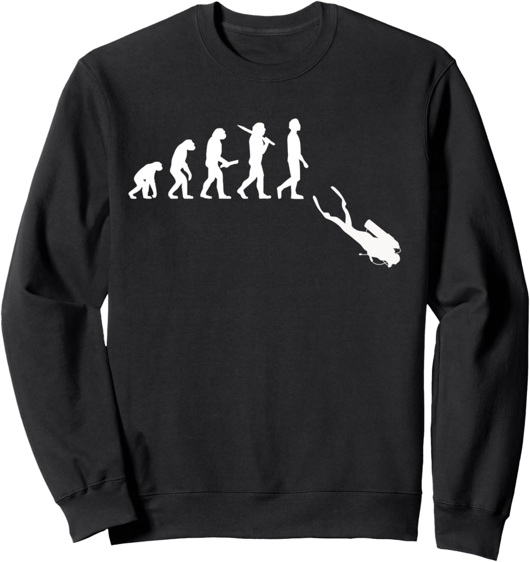 Tauchen Evolution Geschenk für Taucher & Scuba Diver Sweatshirt