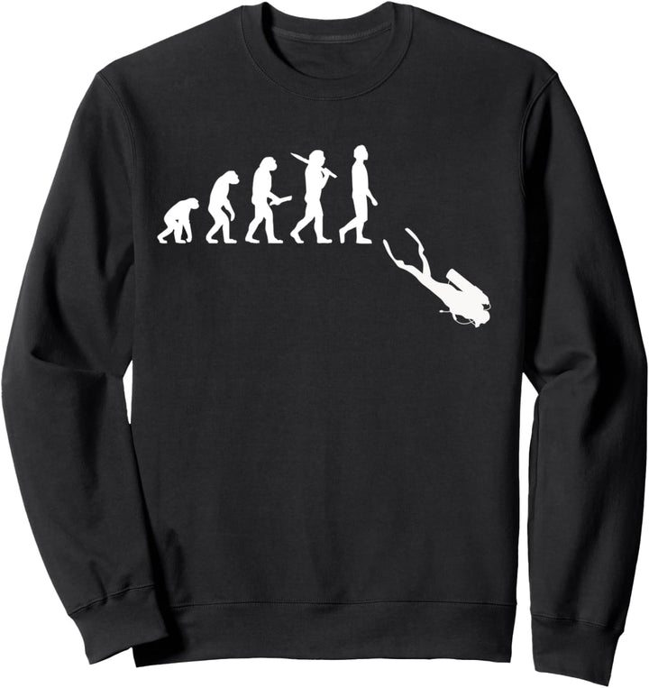 Tauchen Evolution Geschenk für Taucher & Scuba Diver Sweatshirt