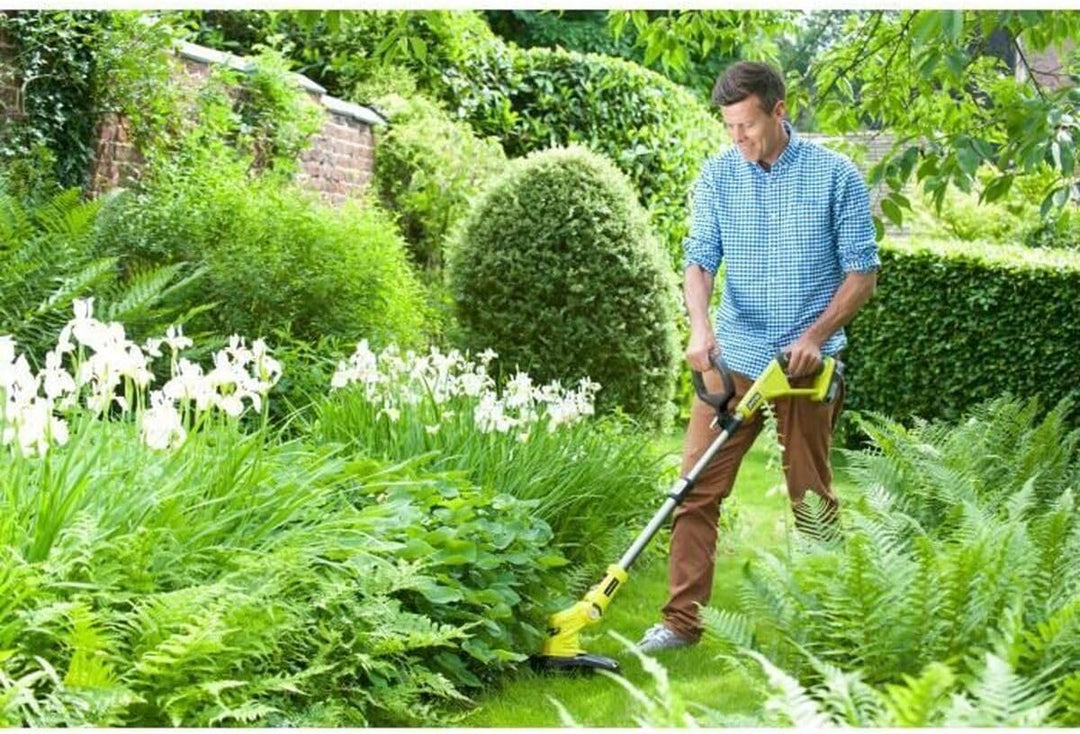 Ryobi Kantenschneider – 18 V OnePlus – 1 Akku Lithium Plus 2,5 Ah – 1 Schnellladegerät – 1 Kopf mit