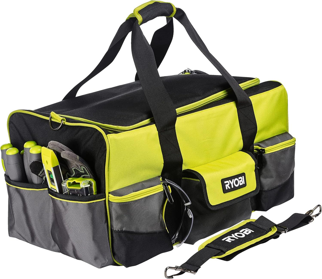 RYOBI Handwerkertasche mit Schultergurt Grösse L RSSLTB1 (3 x Fronttaschen, 1x offene Tasche auf der