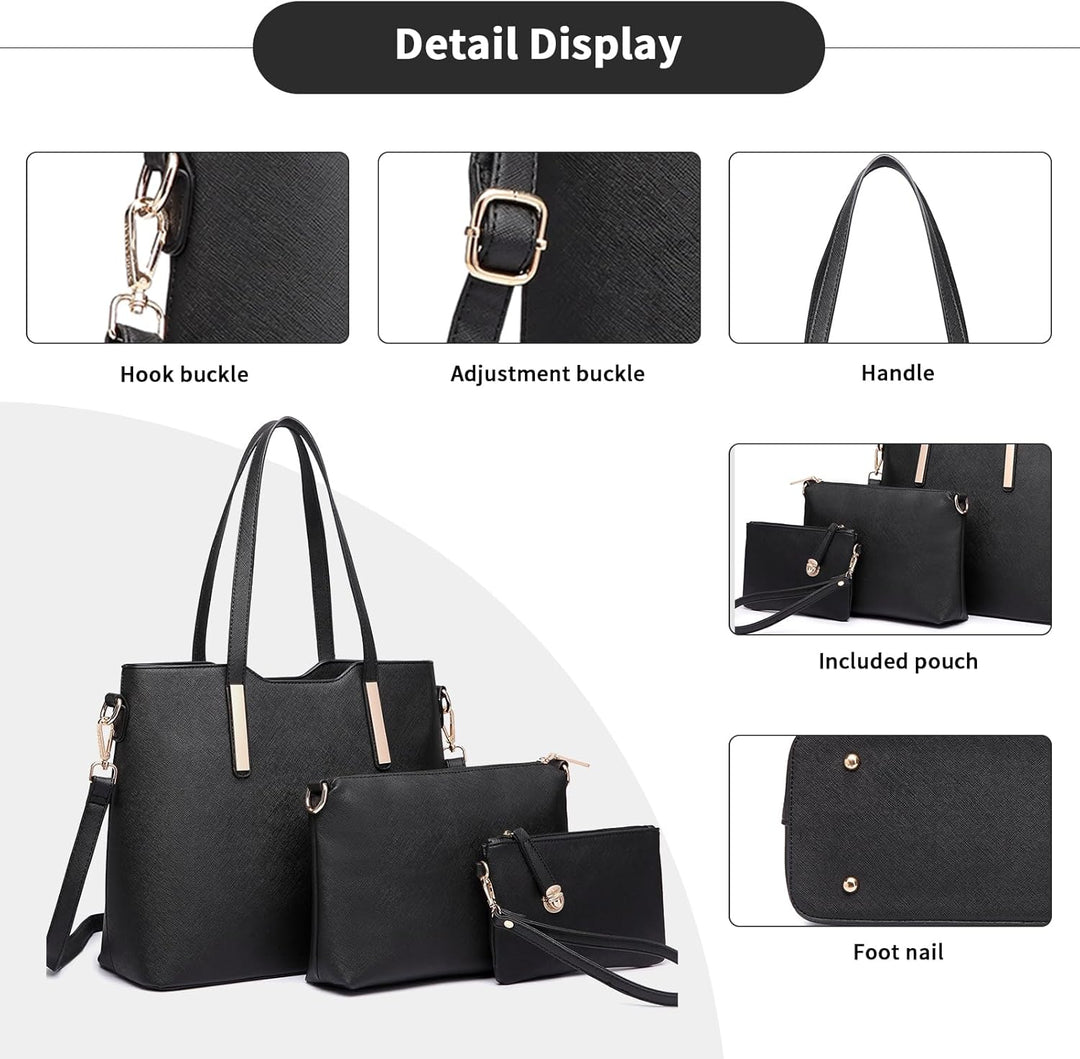 Miss Lulu Handtasche Damen Shopper Schultertasche Gross Henkeltasche Tragetasche Aktentasche Tasche