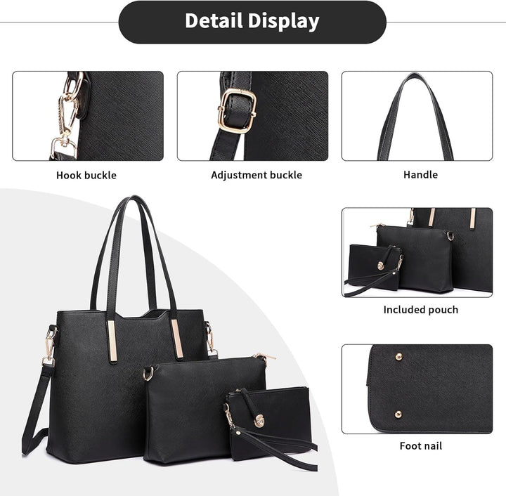 Miss Lulu Handtasche Damen Shopper Schultertasche Gross Henkeltasche Tragetasche Aktentasche Tasche