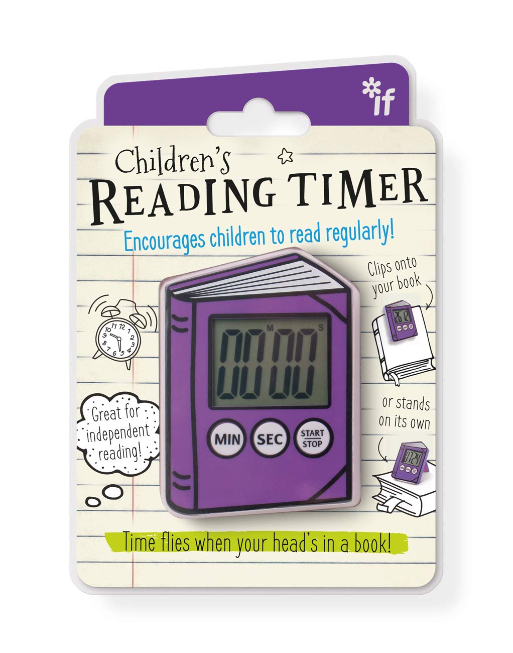 Reading Timer paars