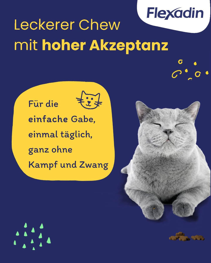 Flexadin® Cat | Für die Gelenkgesundheit von Katzen | mit Glucosamin, Chondroitin, Omega-3 &amp; Teufels