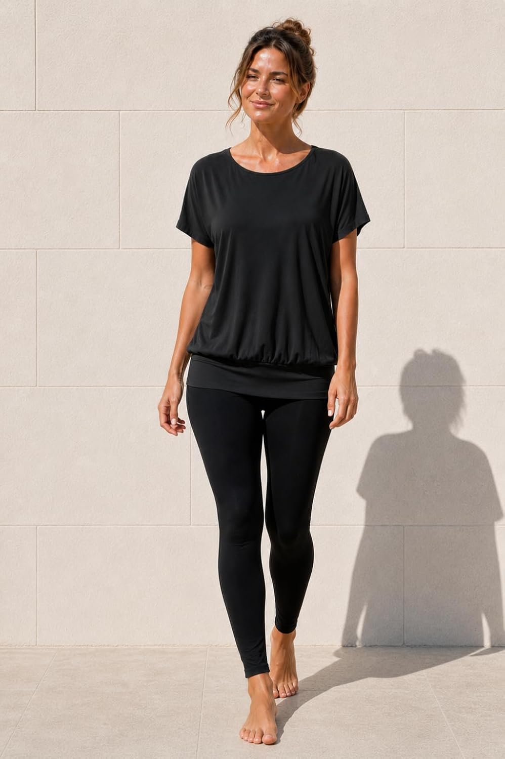 Van Der Rich ® - Tshirt Kurzam Rundhalsausschnitt Sommer- Damen L Schwarz, L Schwarz