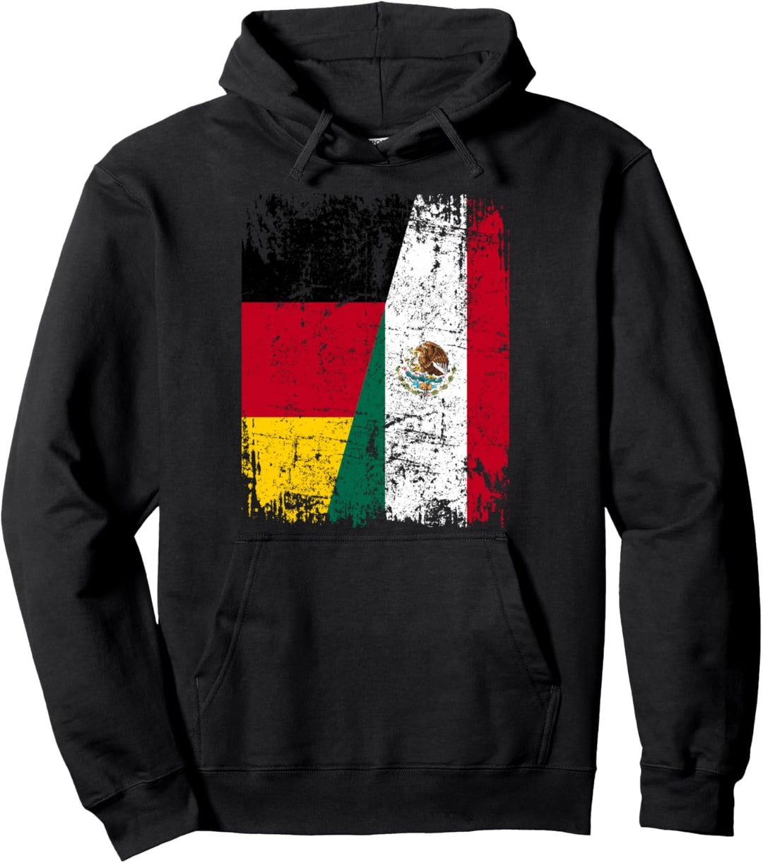 MEXIKO DEUTSCHLAND Flagge | Damen Herren Kinder | MEXIKO Pullover Hoodie