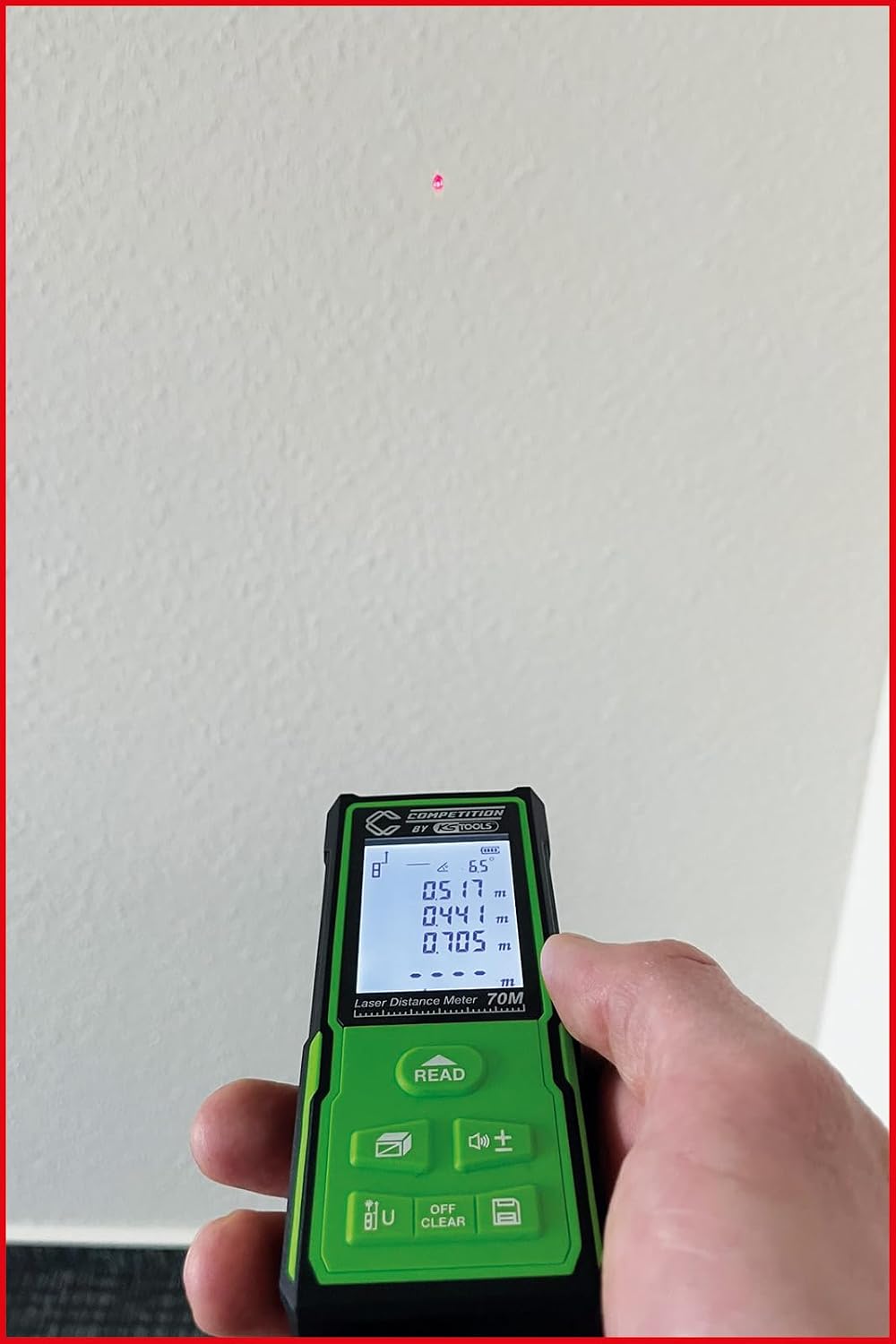 COMPETITION 512.3000 Laser-Entfernungsmesser bis 70 Meter (Powered by KS TOOLS)