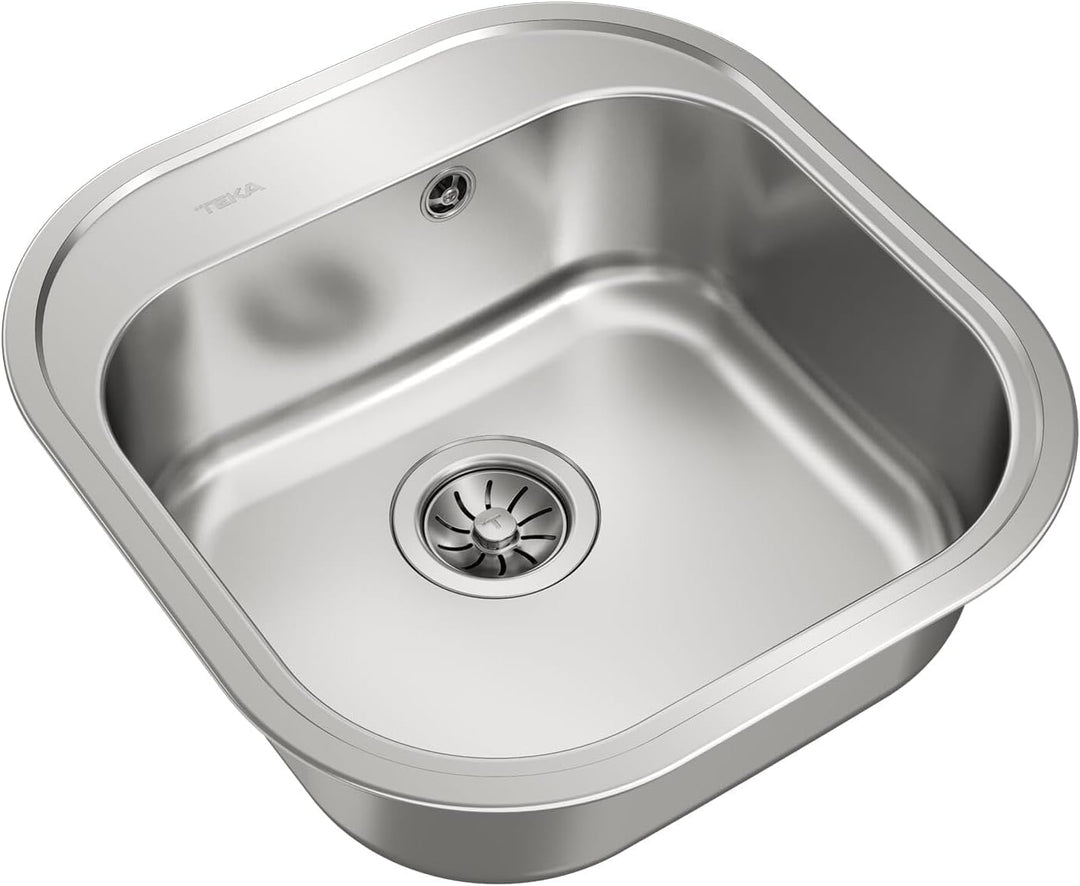 STYLO 1C Fregadero inox cubeta, 165mm, Øgrifo, Mueble 45