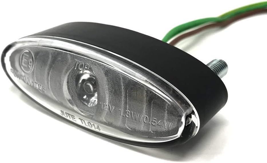 Alchemy Parts Motorrad Mini Stopp Rücklicht LED für Projekt Motorrad & Roller - Klarglas