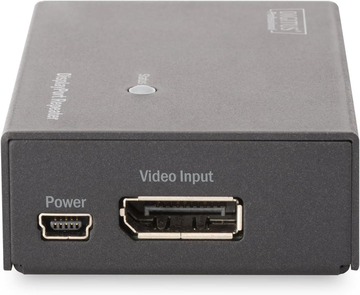 DIGITUS 4K DisplayPort Repeater, UltraHD bis zu 13 m, FullHD bis zu 20 m, Auflösung 3840 x 2160 bei