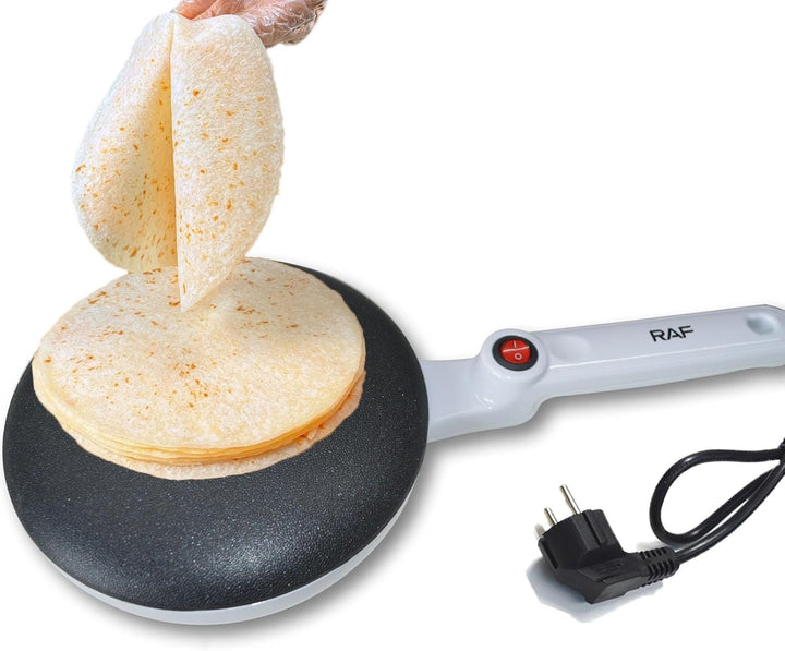 Crepes Maker,650 Watt,Anti-Haft,Crêpe-Maker-Cordless für hauchdünne Crêpes,Teflon-Antihaftbeschichtu