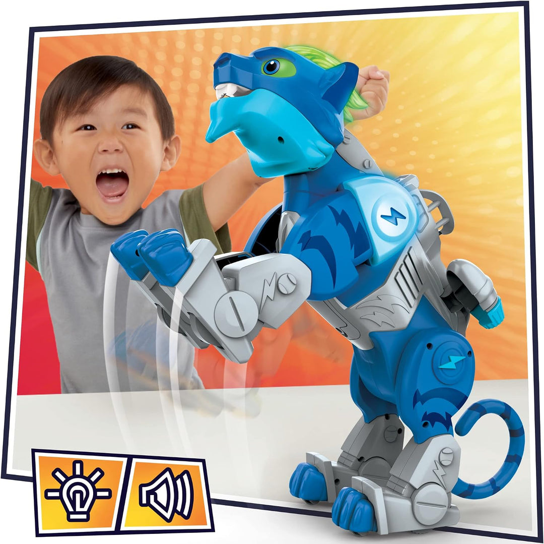 PJ Masks Hasbro Animal Power Charge and Roar Power Cat, Interactive Toys with 20+ Lights and Sounds,