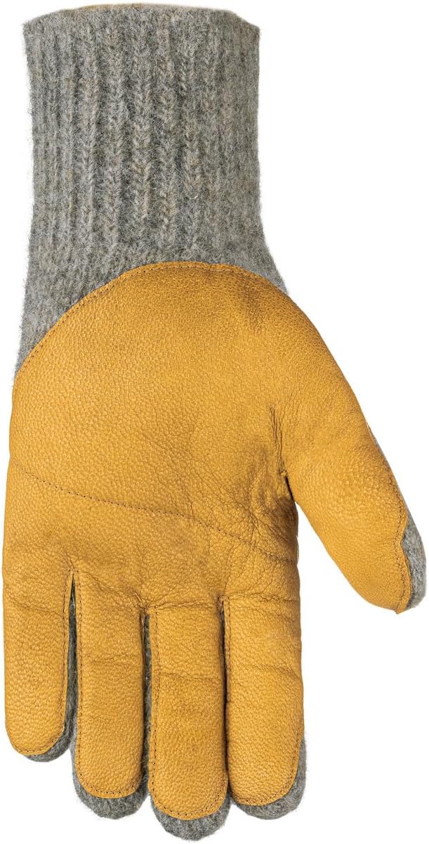 Salewa Unisex Walk Wool Leather Gloves handschuhe S Grau/Tan, S Grau/Tan