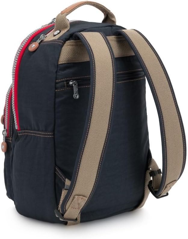 Kipling CLAS SEOUL S, Rucksack mit Fach für Tablet 13", 34.5 cm, 10 L, 0.48 kg, True Navy Combo, Tru