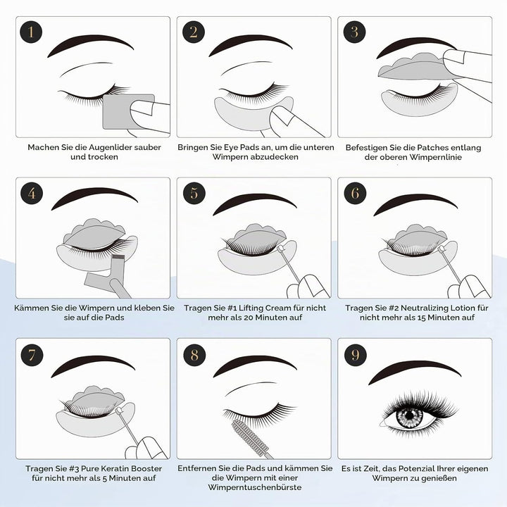 LASHVIEW Lash Lift Kit,Lash Lift,Professional Eyelash Perm Kit,Liquid Set,Semi-Permanent,Curling Per